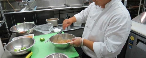 ceviche preparation